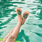 Avacadios beaded slides for women with avocado embellishment by Gulraj